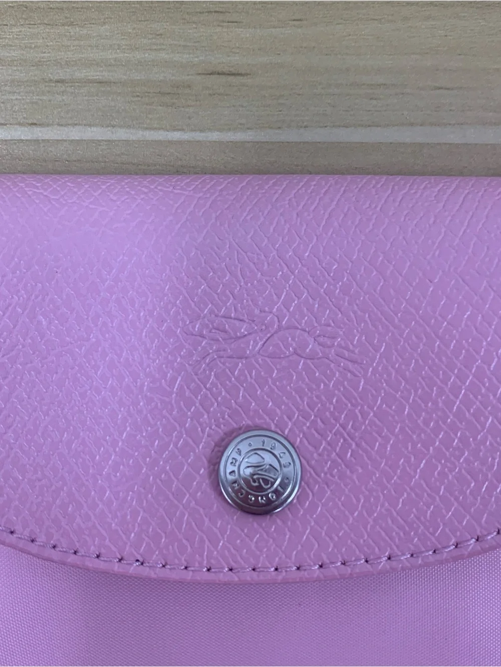 Longchamp Pink Nylon Tote with Leather Trim - Picture 6 of 9